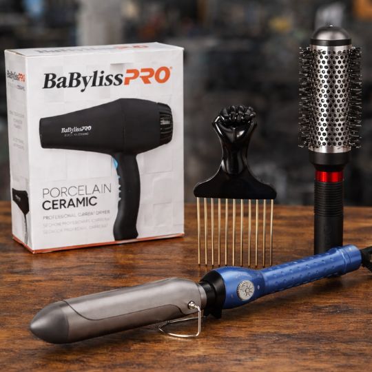 professional hair styling tools set 