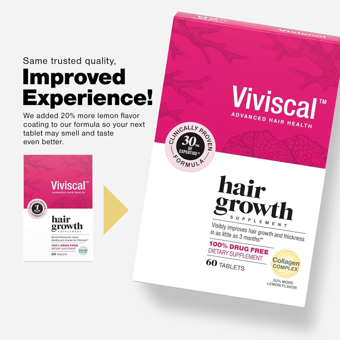 VIVISCAL PRO HAIR GROWTH SUPPLEMENT 60CT