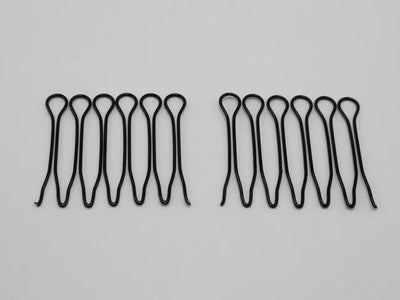 20 Pcs Black Fringe Invisible Hair Clip Comb Hairpin Bobby Pin Headband 3CM