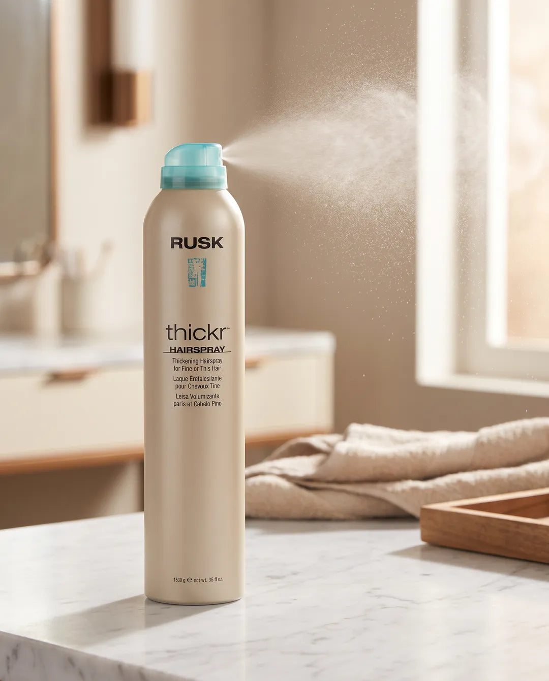 Rusk Thickr Hairspray Salon Hero