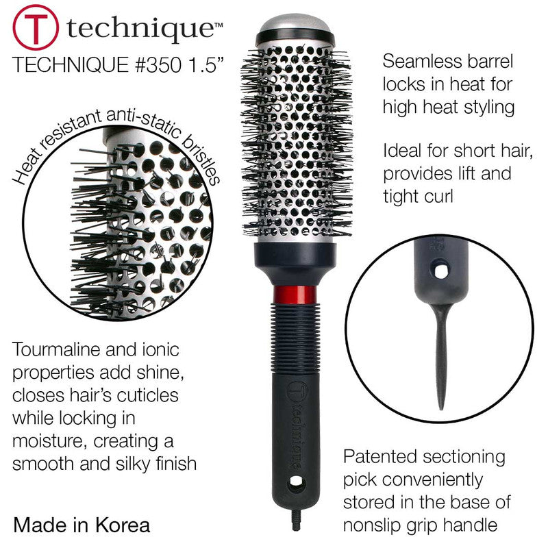 Cricket Technique #350 Thermal hair Brush 1 1/2 inch